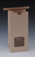 Poly Lined Gusseted Paper Bags - Window