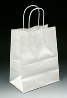 Paper Bags with Handles - White