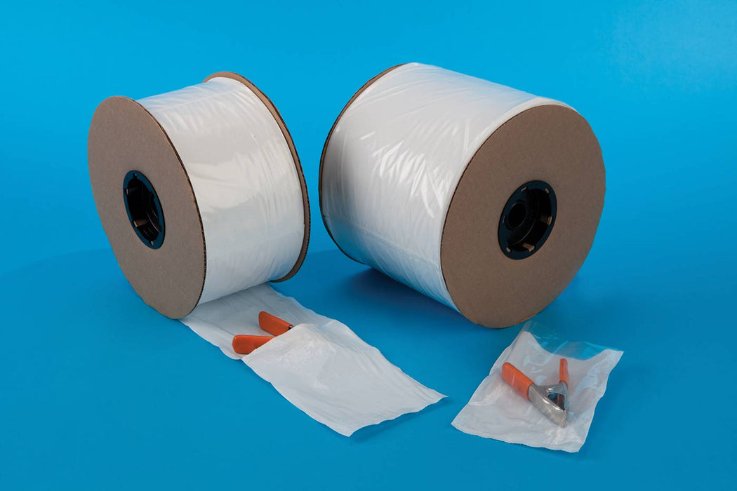 2 MIL - Pre-Opened Poly Bags on Roll - White Front/Clear Back — RKS ...