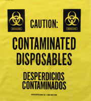 Contaminated Disposables Trash Liners