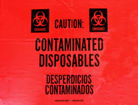 Contaminated Disposables Trash Liners